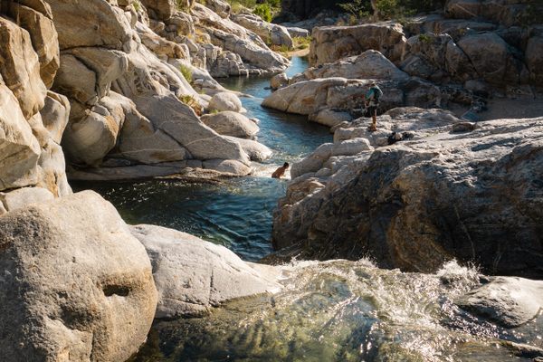 The cool waters of the upper pool.