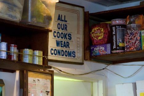 Interior wall, Greenwich Village Shopsin's.