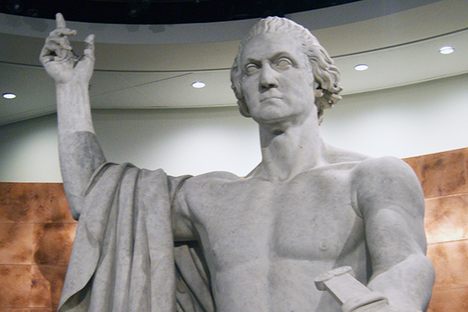 The statue at the Smithsonian.