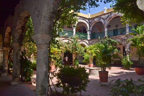 The patio.