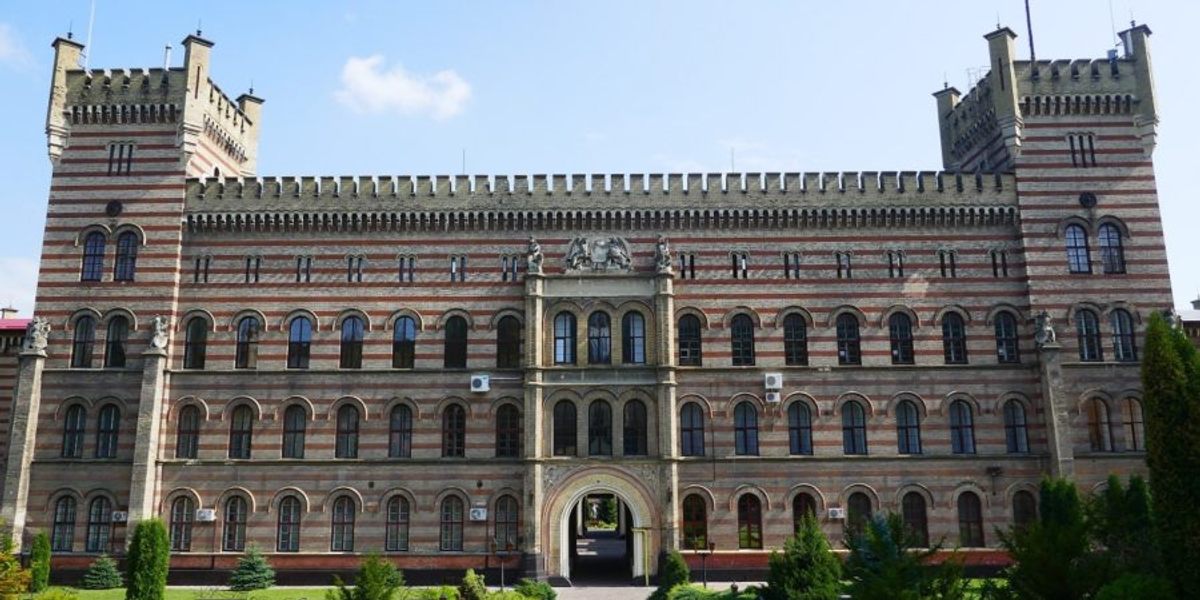 The Austrian Empire built Dom Inwalidów, or the Invalids' House, in 1863 to house disabled military veterans in Lviv.