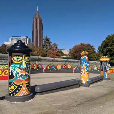 Pasaquan folk art totems.