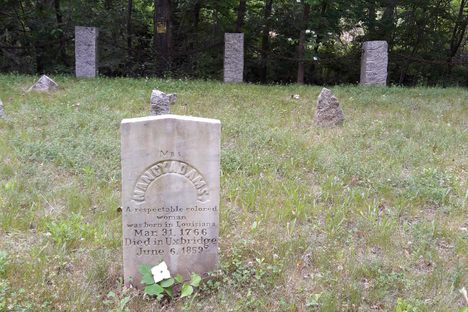The grave of the remarkable Nancy Adams today.