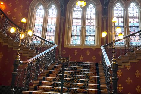 Grand Staircase at St. Pancras Renaissance Hotel