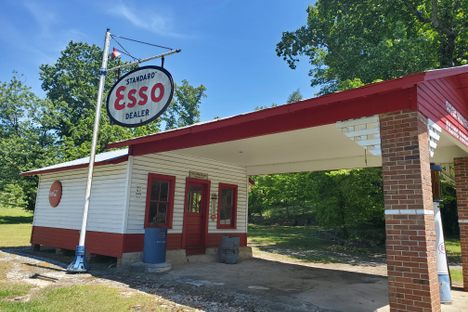 The old Esso station. 