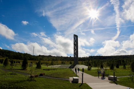 The Tower of Voices contains 40 wind chimes.
