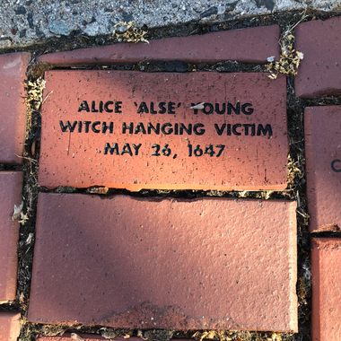 Memorial brick to Alse Young.