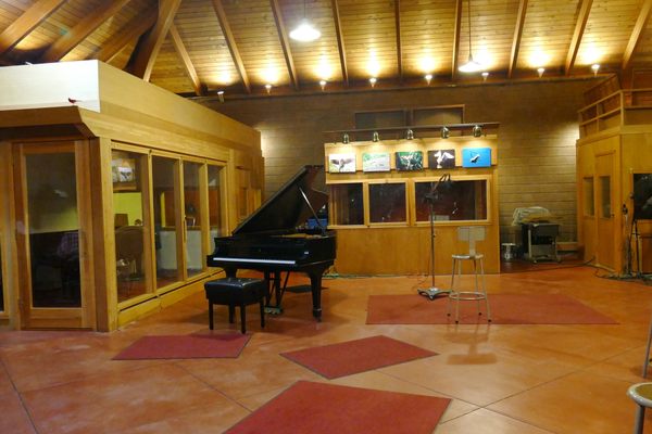 The interior of Van Gelder Studio, where dozens of classic jazz albums were made.