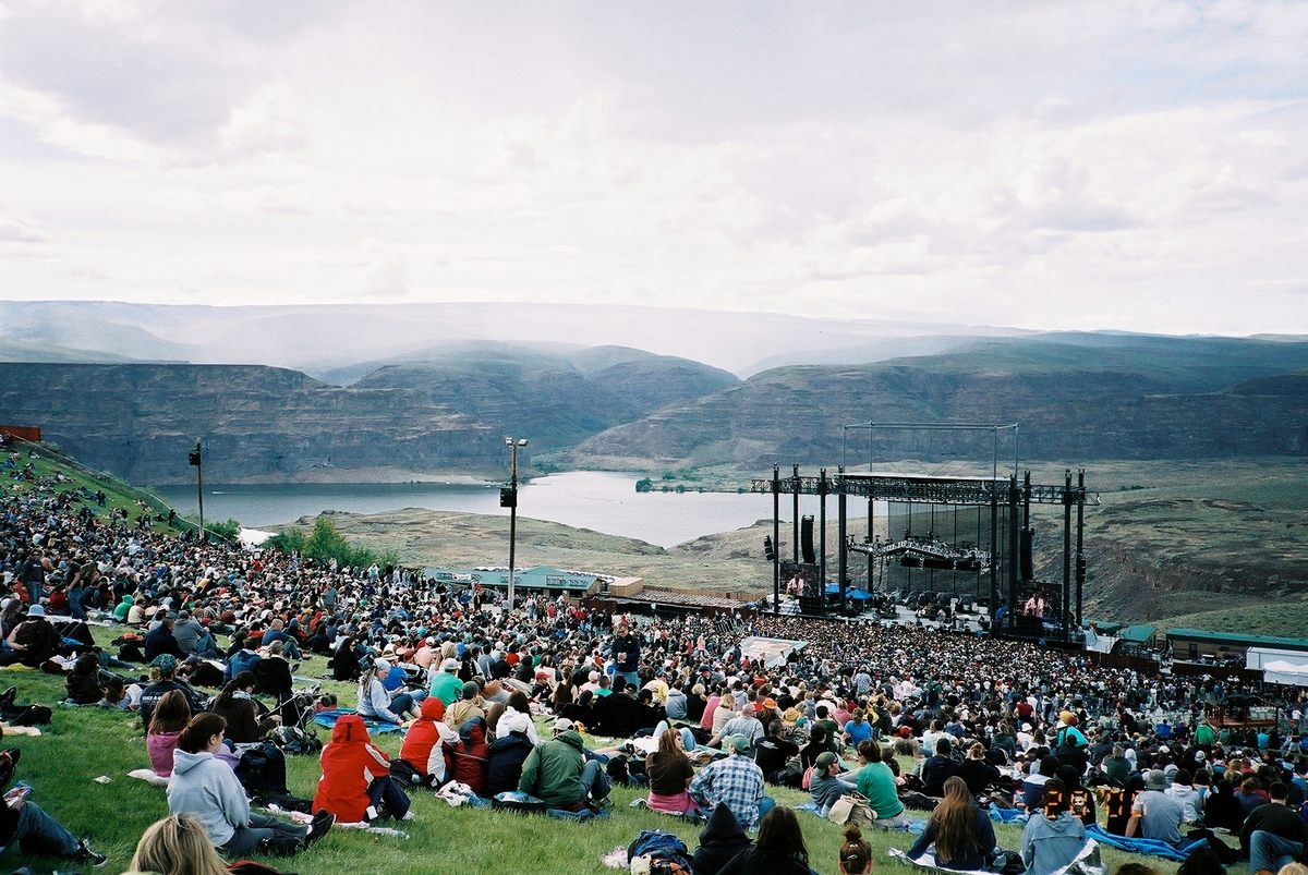 In George, Washington, the stunning Gorge Amphitheater overlooks the Columbia River.