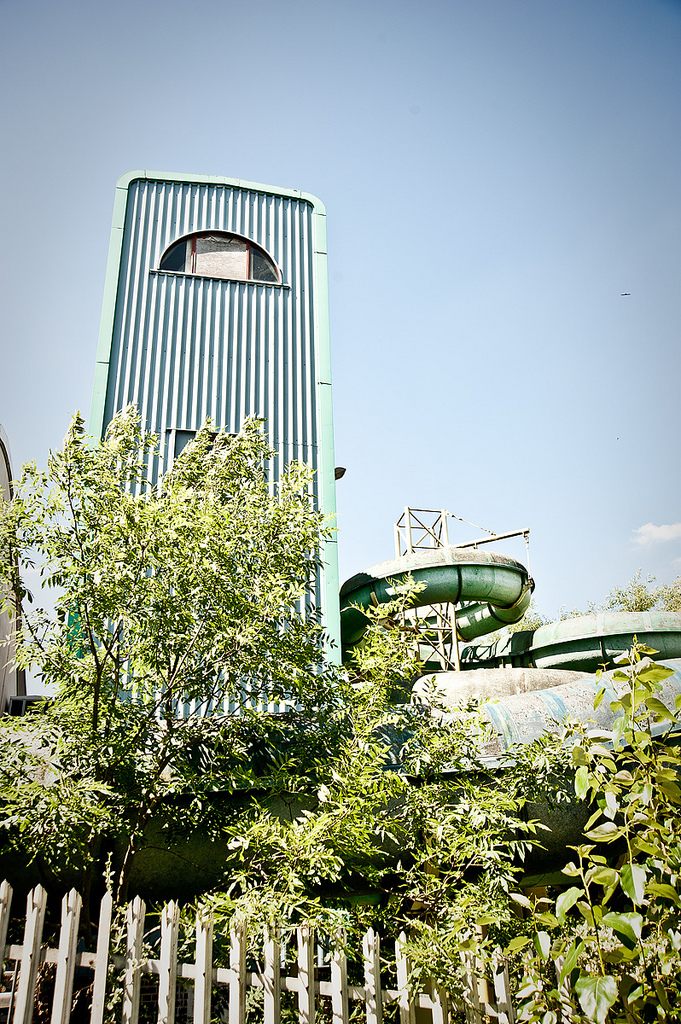 Abandoned water slide Harlow, England