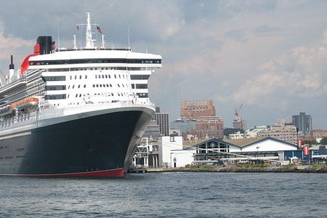 Another giant ship goes out to sea.