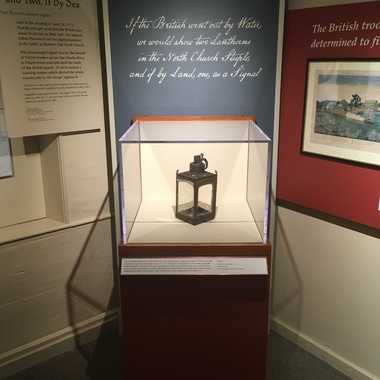 Paul Revere Lantern, on view at the Concord Museum. 