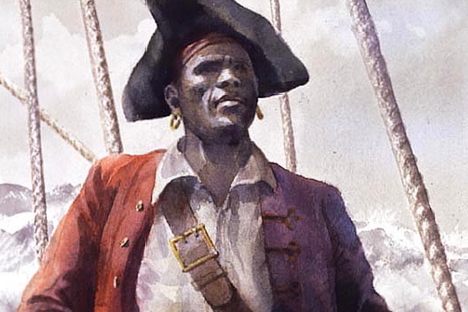 An artist's rendering of Black Caesar, Biscayne Bay's notorious pirate, who likely did not exist.