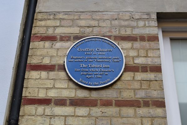 The blue plaque.