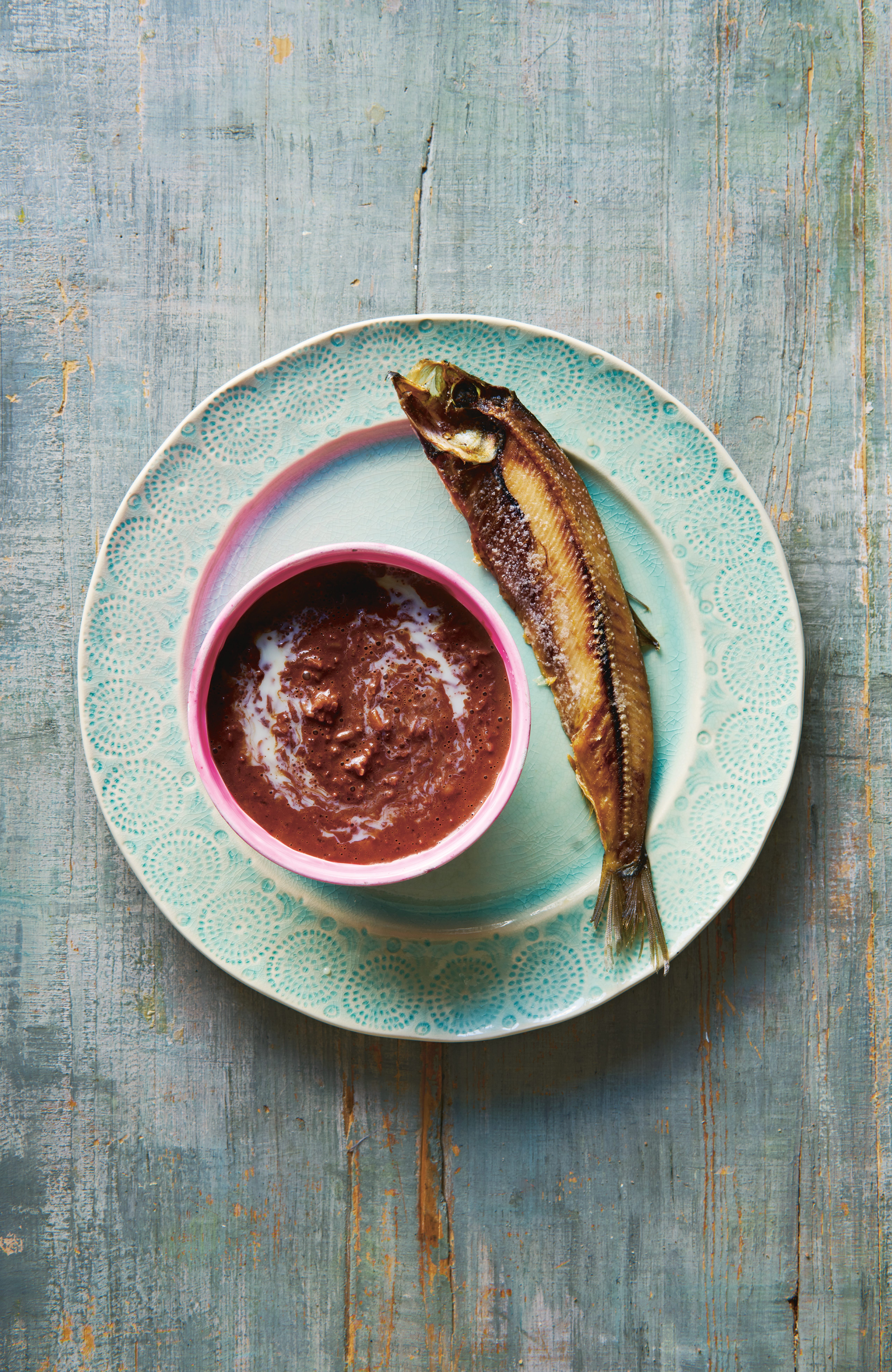 Sweet and umami meet in <em>champorado</em>.