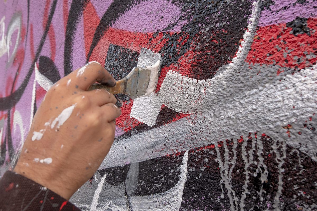 Many of the young street artists here are self-taught.