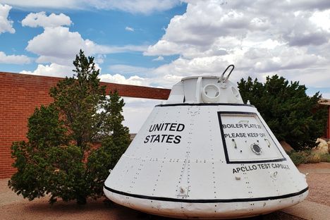 Meteor Crater Apollo Test Capsule