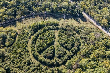 Peace Sign Geoglyph
