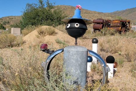 Tin man junk art