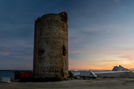 Almenara Torre Nueva with Gibraltar in the background