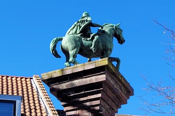 Denmark’s Smallest Equestrian Statue in Næstved, Denmark