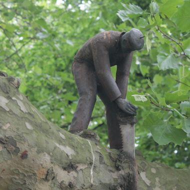 The Little Woodcutter at work