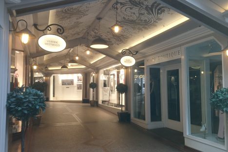 Inside the mall.