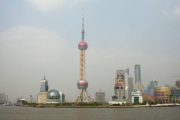 View of Shanghai and the Oriental Pearl Tower