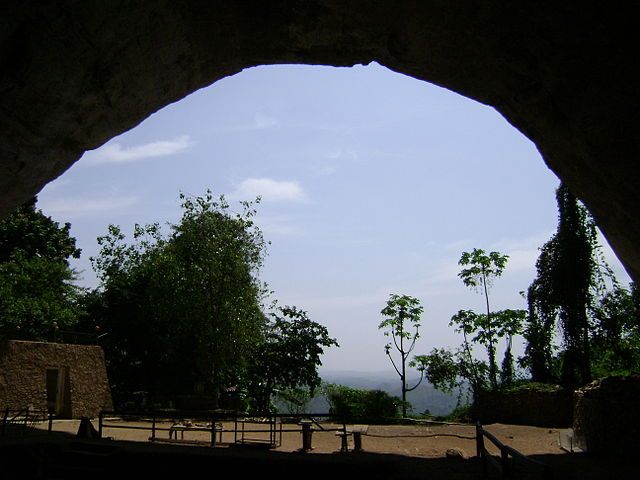The mouth of the Cave is 175 feet high and 160 feet wide.