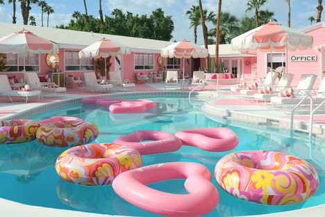 The pool of the Trixie Motel. 