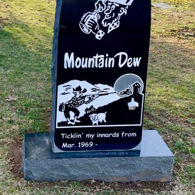 Mountain Dew Headstone