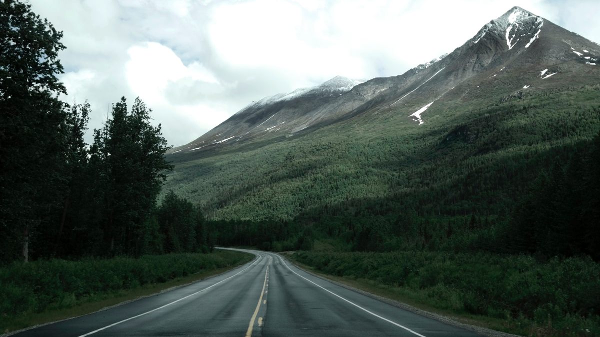 A road in Valdes, Alaska.