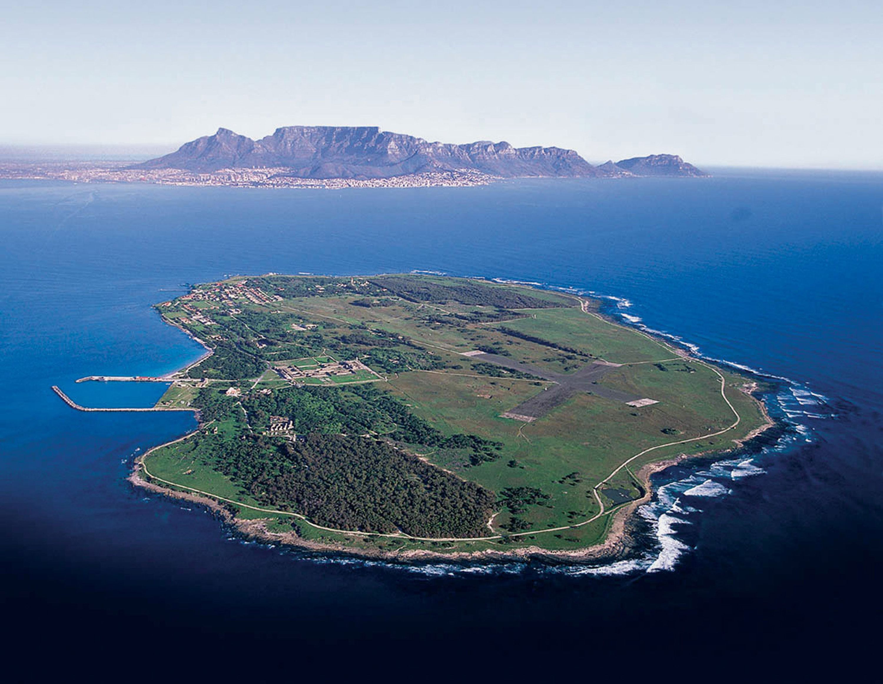 Off the coast of Cape Town lies Robben Island.