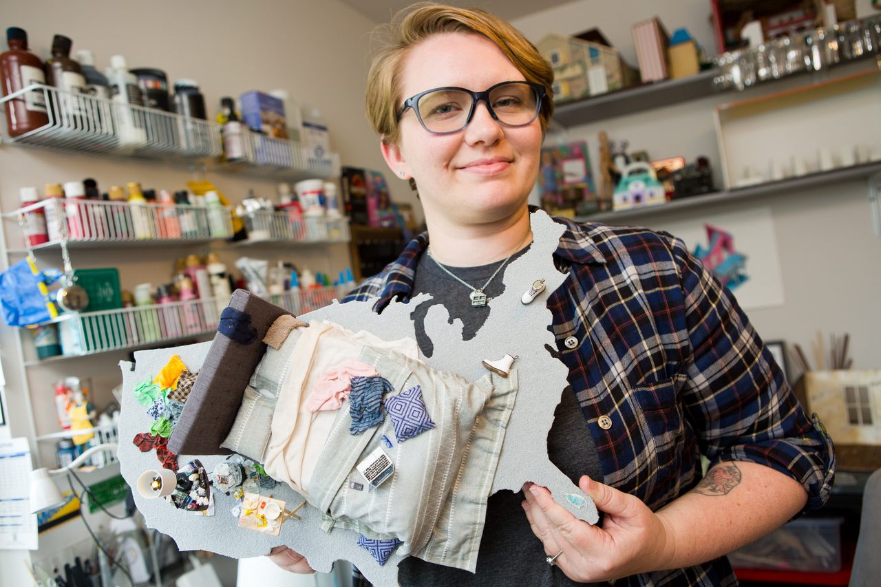 Amanda Kelly uses a range of different skills to create miniature scenes at one-twelfth scale.