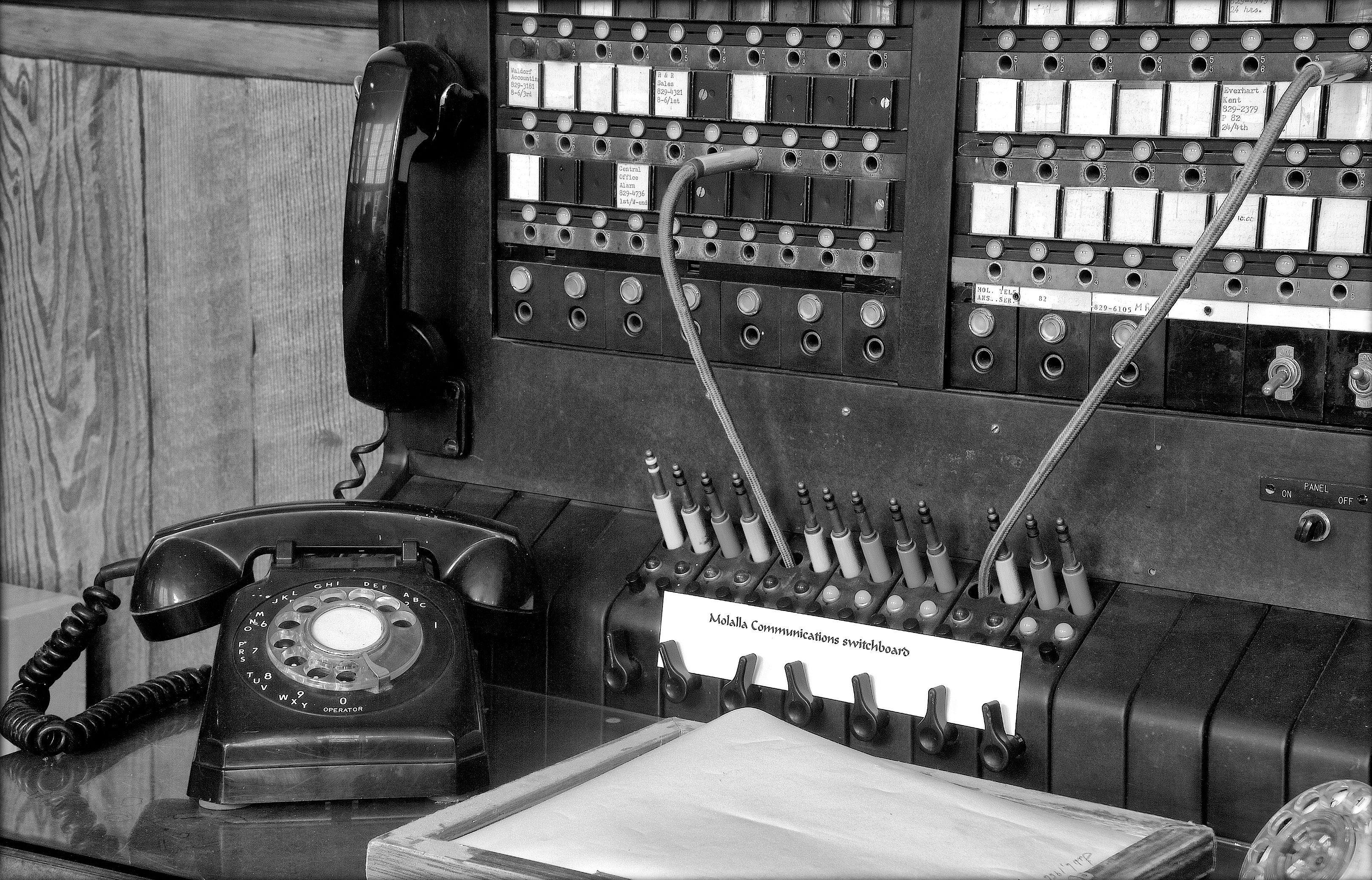 Telephone Exchange at the Molalla Historical Museum.