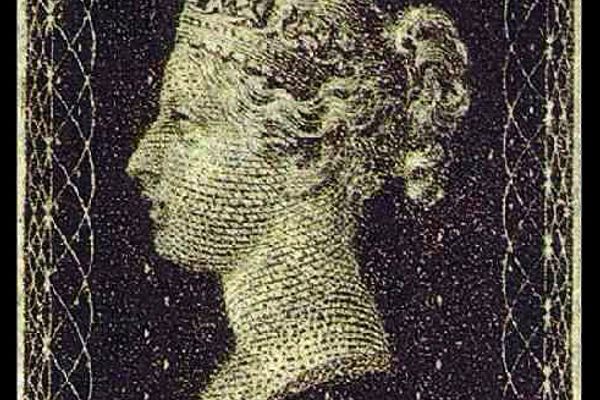 The Penny Black stamp.