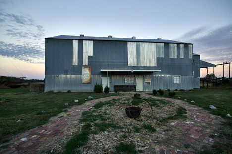 The E.T.H.I.C. Museum at dusk.