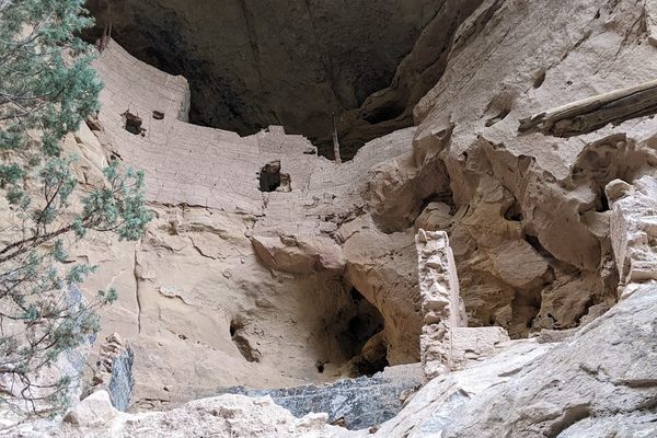 Nogales cliff dwelling from further below.