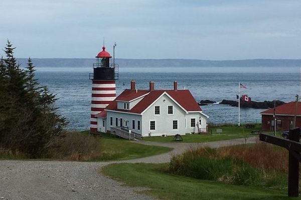 West Quoddy Head Lighthouse.