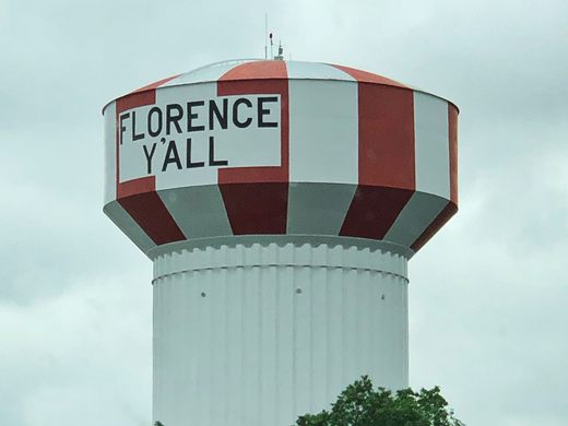 florence y'all water tower photos