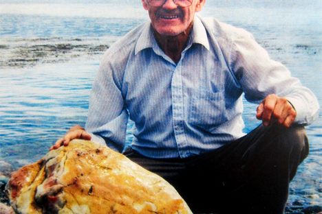 Eldon George near his home. (Kristyn Armour/Atlas Obscura)