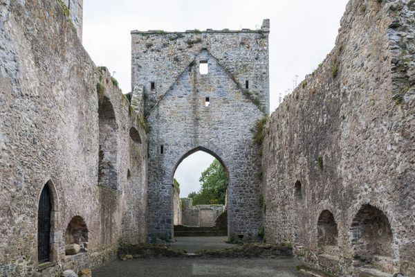 Inside the ruins of the old priory.