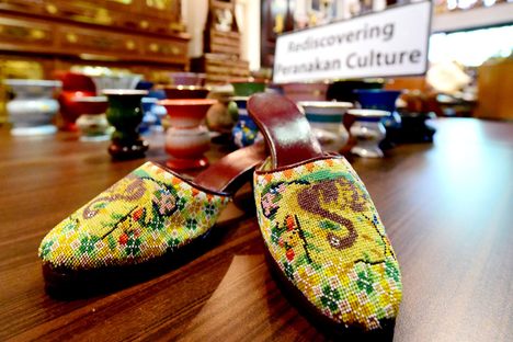 The Intan has a huge collection of the beaded shoes, a craft unique to the nyonyas, the Peranakan women