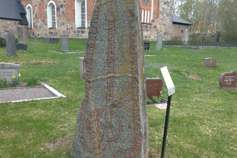 Skepptuna Church and Runestone.