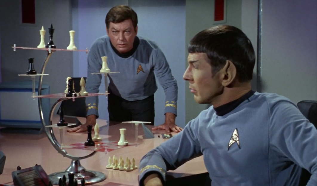 Portable Star Trek 3D Chess with Low Profile Pieces by alan_one