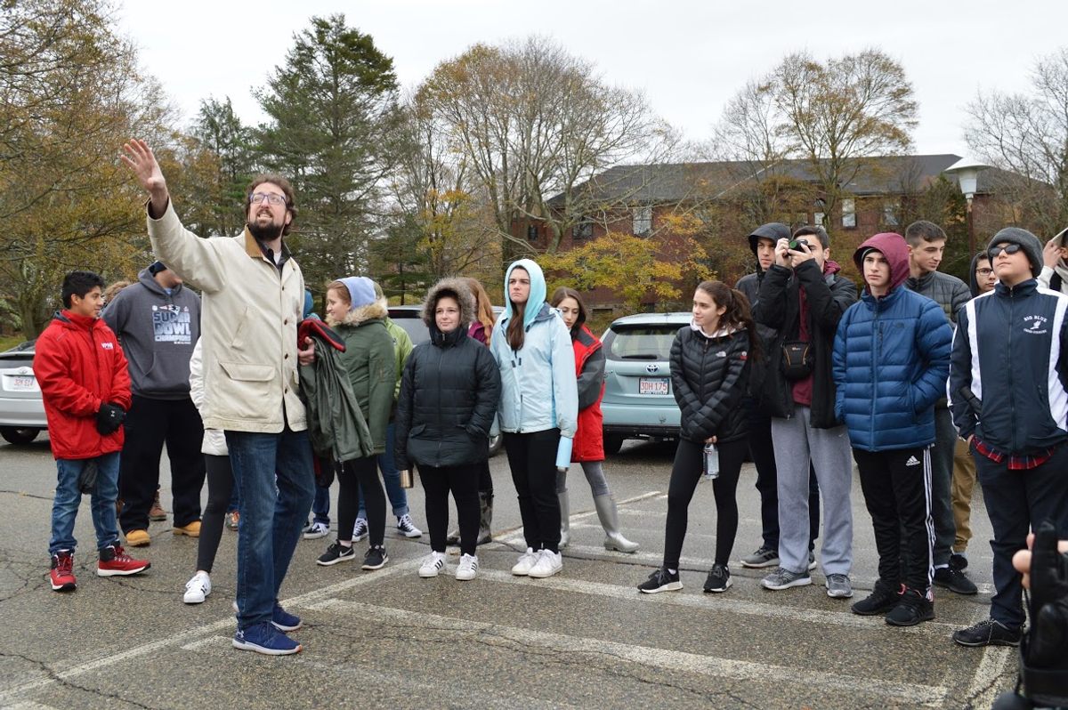 Alex Green and students.