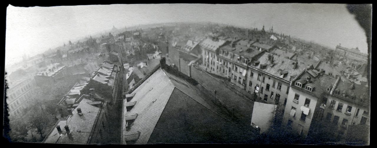 A photograph taken by one of Julius Neubronner's pigeons. 