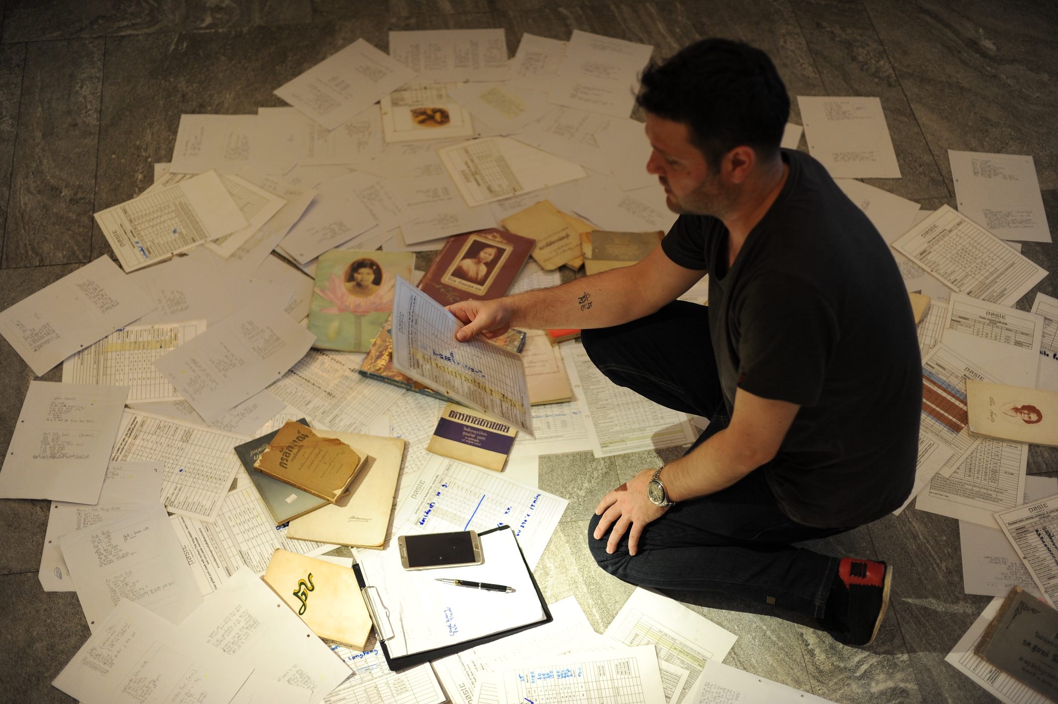 Jason Bailey and Bee Satongun have amassed hundreds of funeral books for their recipes.