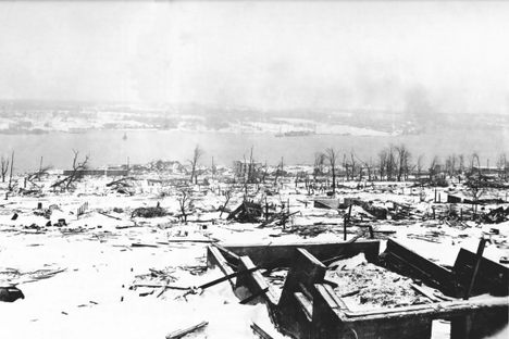 The devastated north end of Halifax