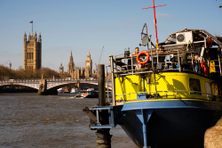 Welcome to one of the only floating pubs in the world.